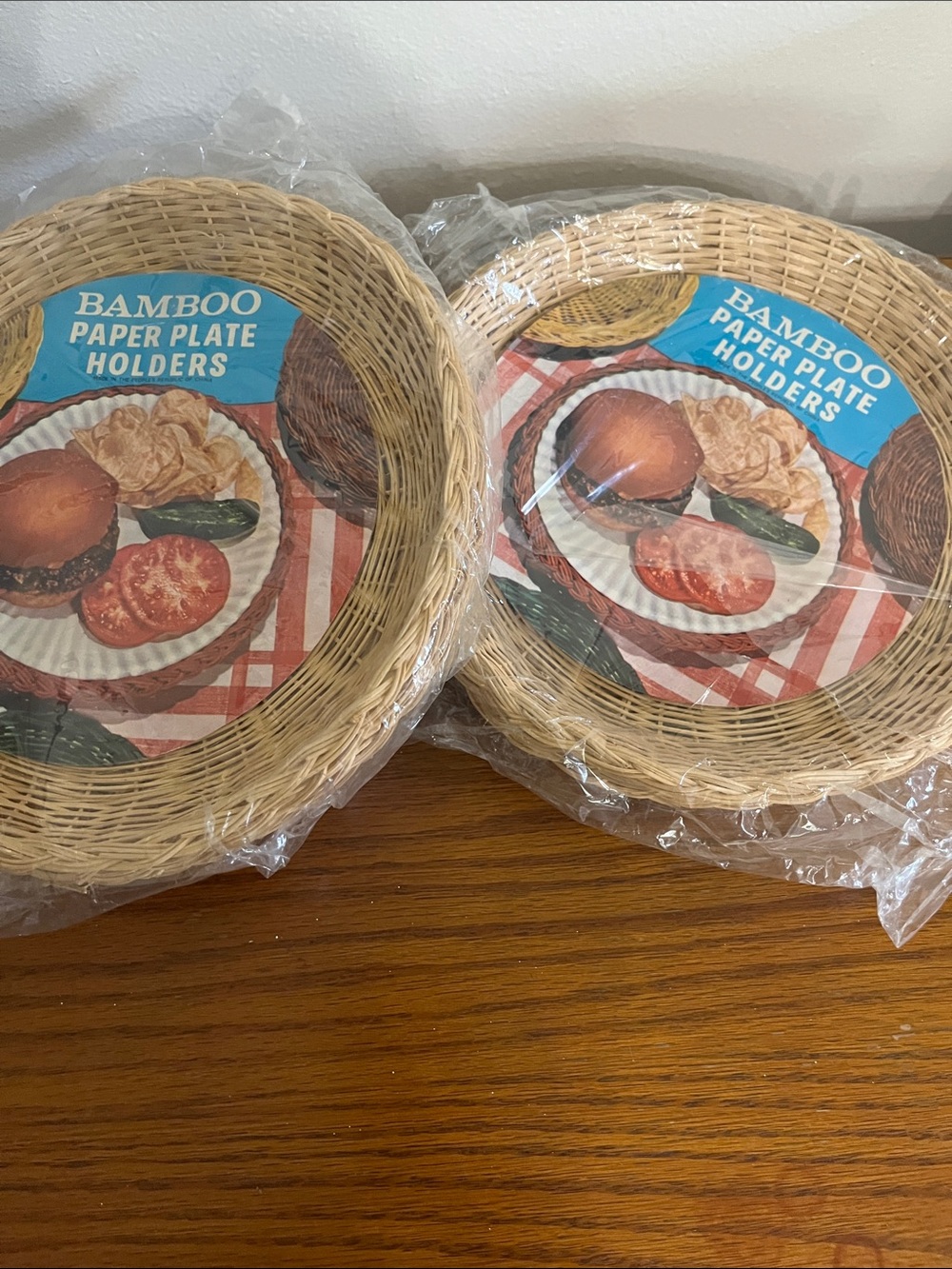 Bamboo Paper Plate Holders - Natural